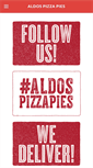 Mobile Screenshot of aldospizzapies.com